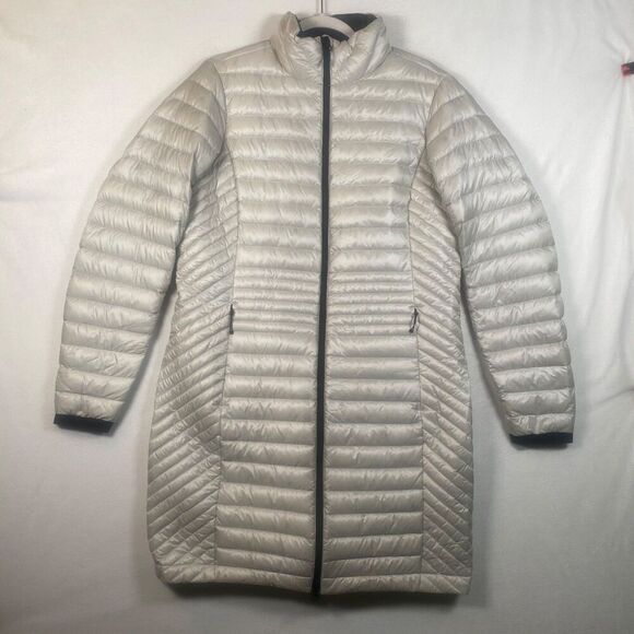 Duluth Trading Down Right Long Puffer Coat Women’s M Pertex Quantum 90/10 Down